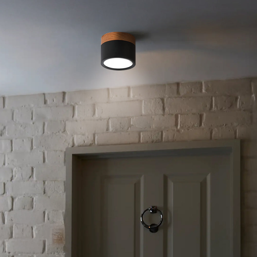 Kleine Cilinder Plafondlamp | Moderne Flush Mount Lamp voor Hal, Toilet of Overloop – MiniTube Ceiling Light
