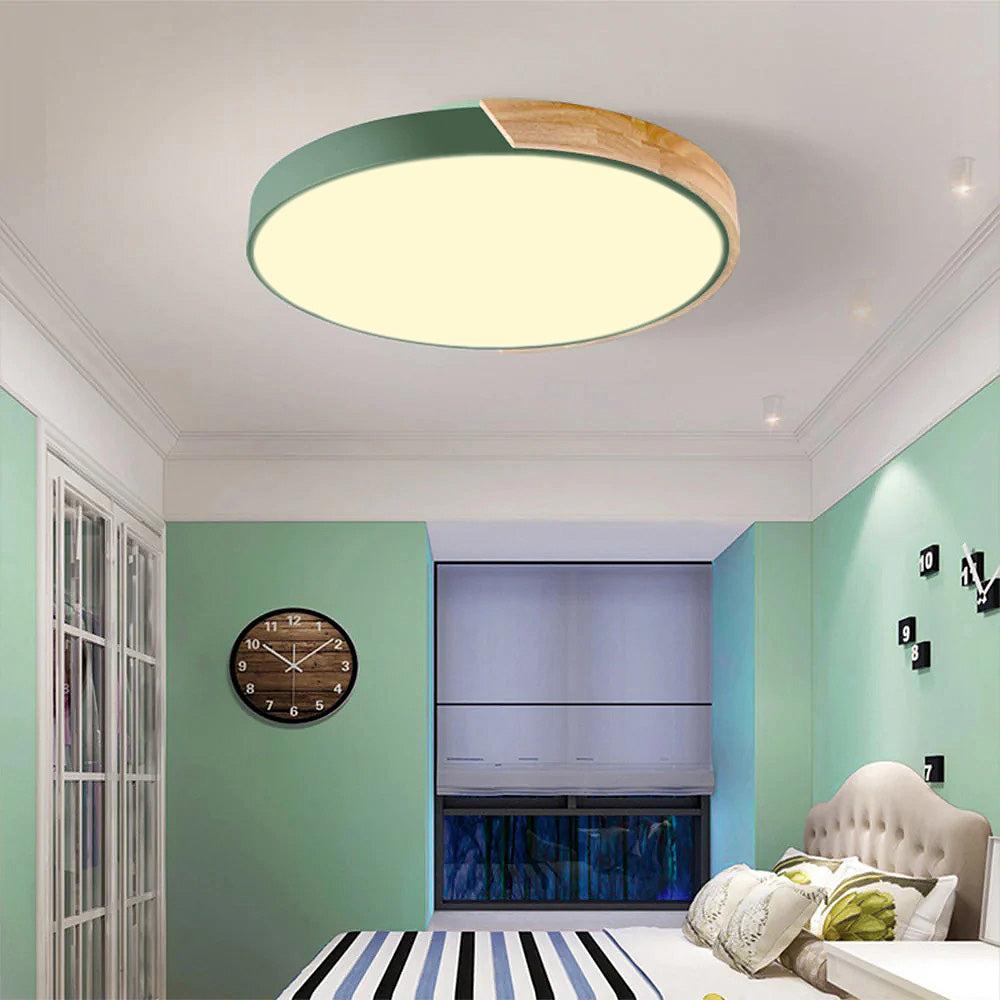 Kleurrijke Ronde LED Plafondlamp | Eenvoudig Modern Design voor Kinderkamer of Speelruimte – ColorGlow LED