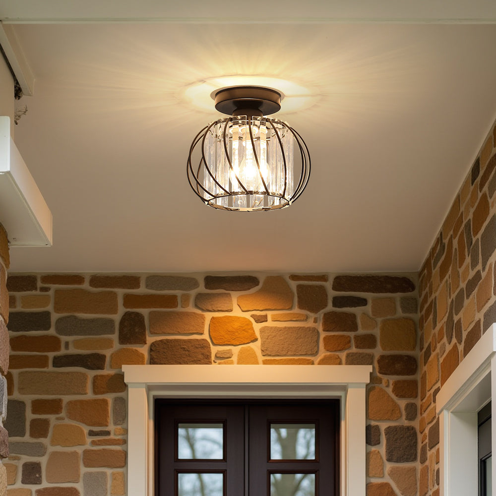 Nordic Luxe Plafondlamp van Glas | Designlamp voor Hal, Gang of Overloop – ScandiLuxe Glow