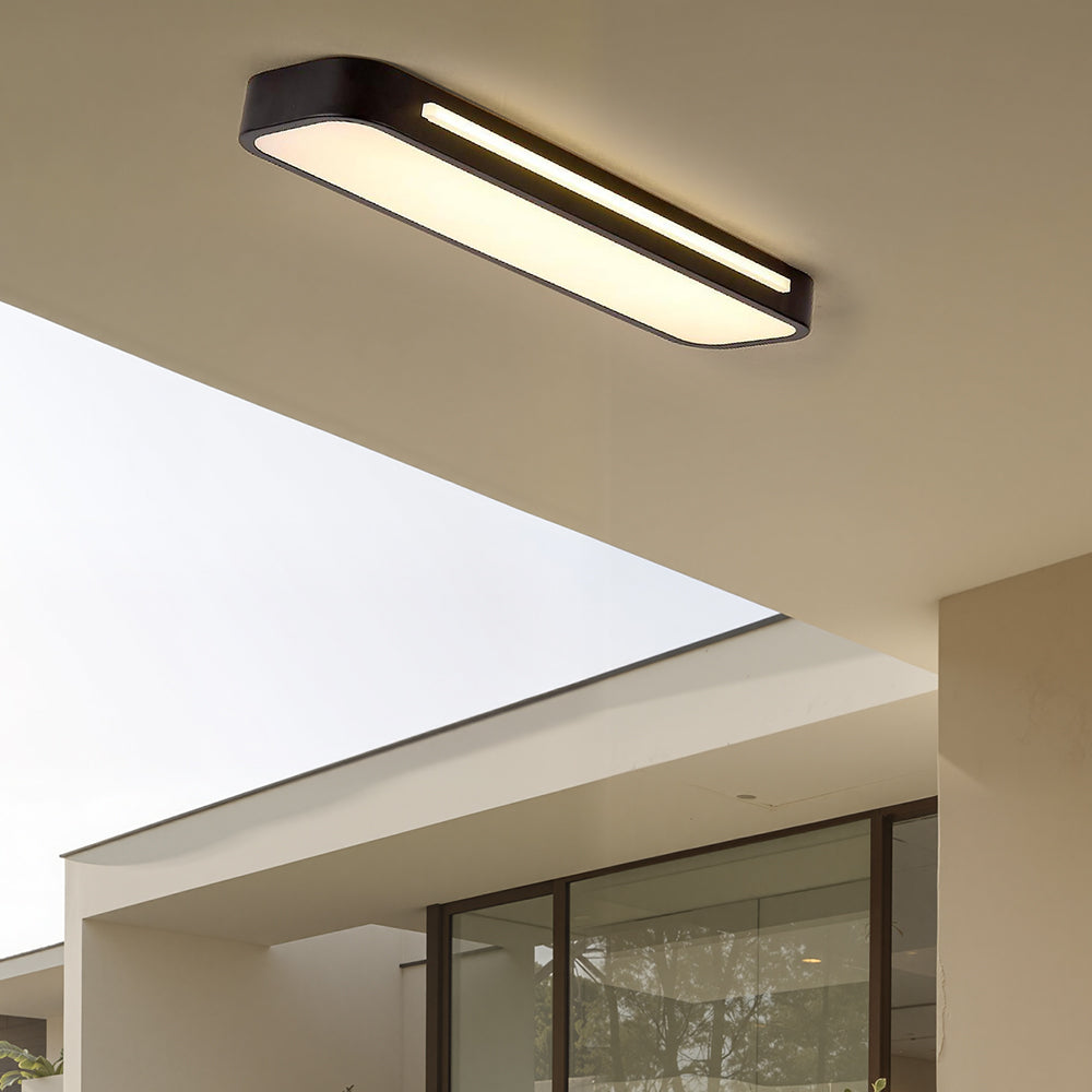 Moderne Scandinavische LED Plafondlamp | Minimalistisch Langwerpig Design voor Woonkamer of Eetkamer – NordiLine LED