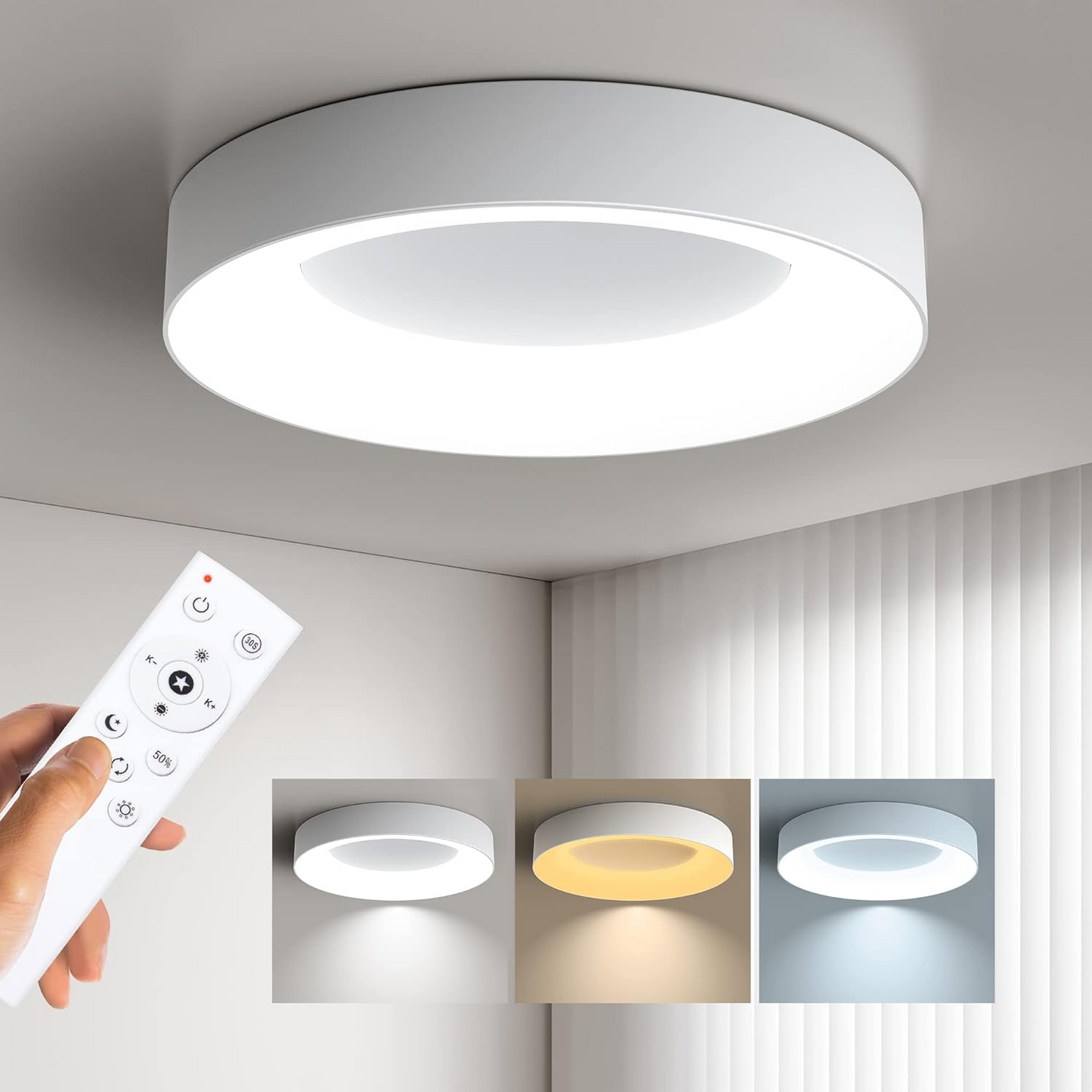 Creatieve Kleurrijke LED Plafondlamp | Eenvoudig Modern Design voor Kinderkamer of Speelruimte – ColorGlow Creative