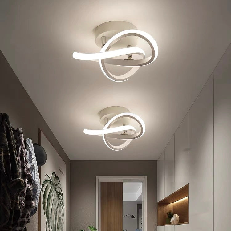 Moderne Witte Metalen LED Plafondlamp | Strak Design voor Woonkamer, Hal of Slaapkamer – WhiteBeam LED