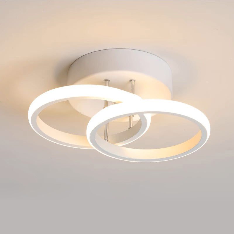 Moderne Witte Metalen LED Plafondlamp | Strak Design voor Woonkamer, Hal of Slaapkamer – WhiteBeam LED
