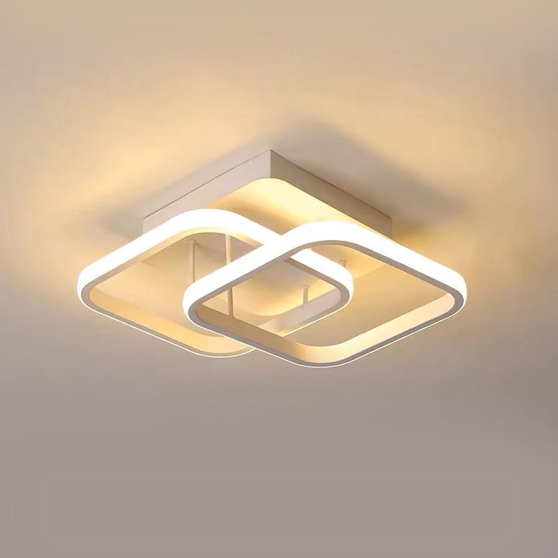 Moderne Witte Metalen LED Plafondlamp | Strak Design voor Woonkamer, Hal of Slaapkamer – WhiteBeam LED