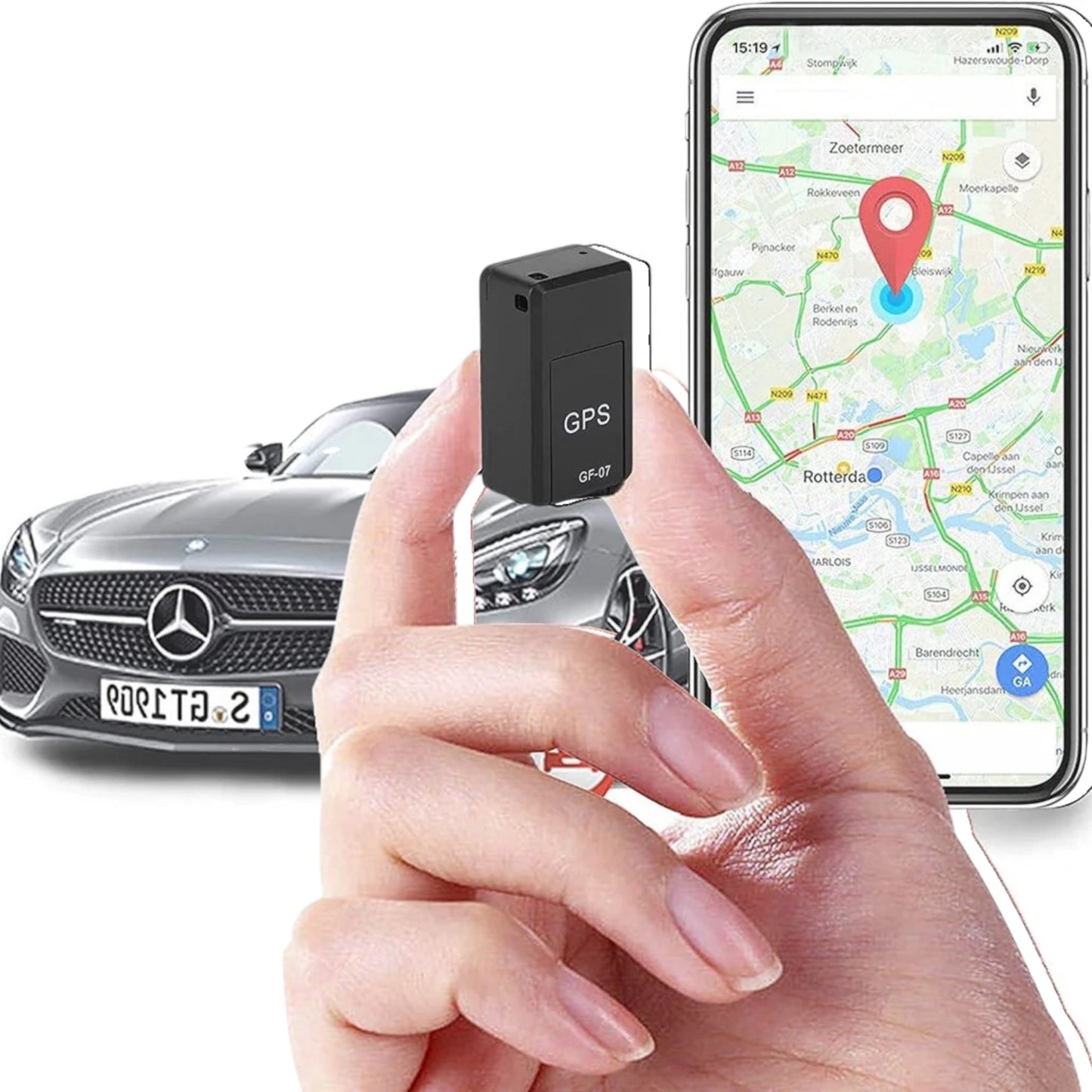 Magnetische Mini GPS-Tracker met Wereldwijde Dekking – Trackora