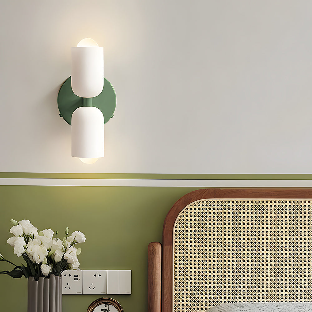 Moderne Dubbele Wandlamp | LED Up & Down Wall Sconce voor Slaapkamer, Hal of Woonkamer – DuoBeam Wall Light