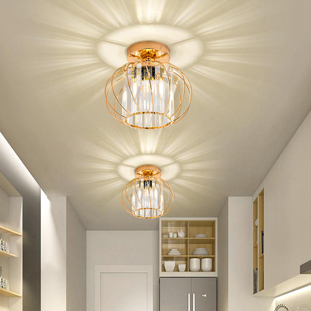 Nordic Luxe Plafondlamp van Glas | Designlamp voor Hal, Gang of Overloop – ScandiLuxe Glow