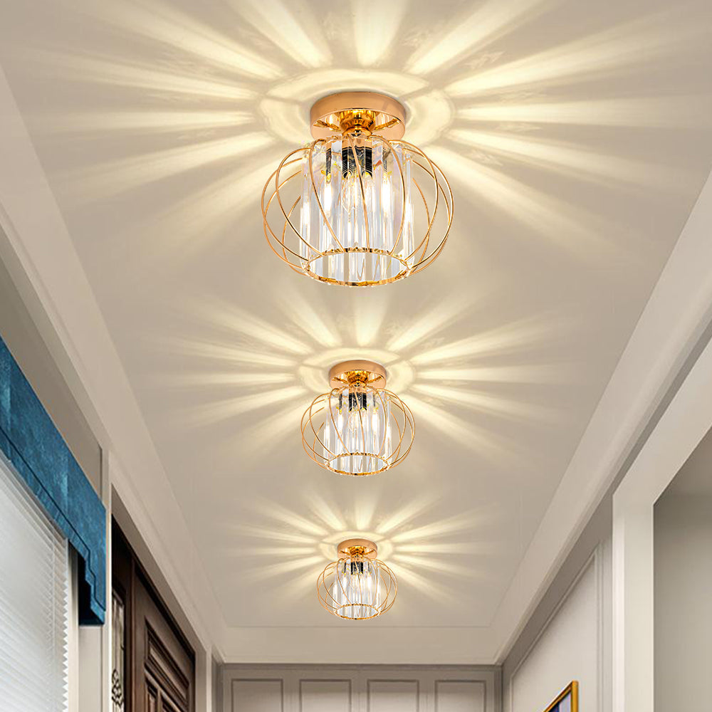Nordic Luxe Plafondlamp van Glas | Designlamp voor Hal, Gang of Overloop – ScandiLuxe Glow