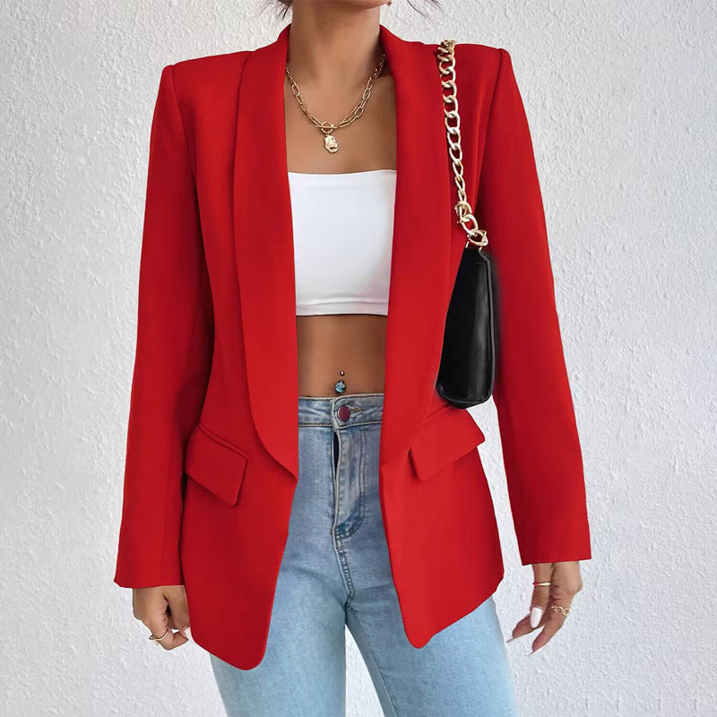 Casual Open Voorkant Blazer | Formeel