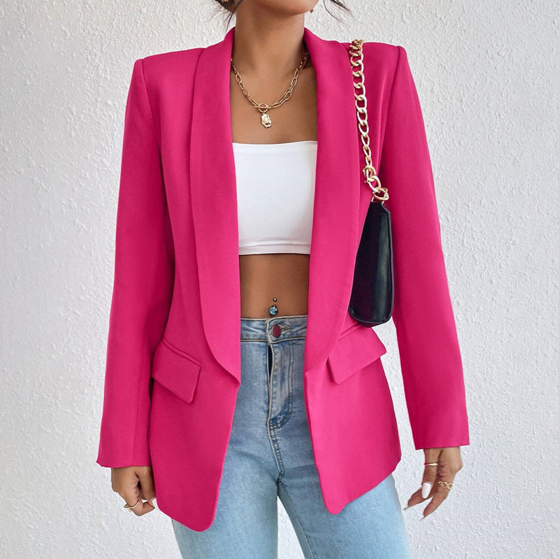 Casual Open Voorkant Blazer | Formeel