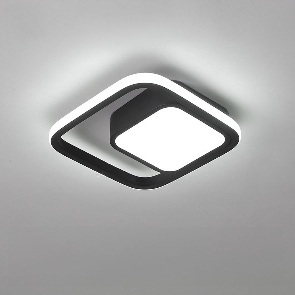 Minimalistische LED Plafondlamp met Dubbele Ring | Modern Design voor Woonkamer of Slaapkamer – TwinHalo LED