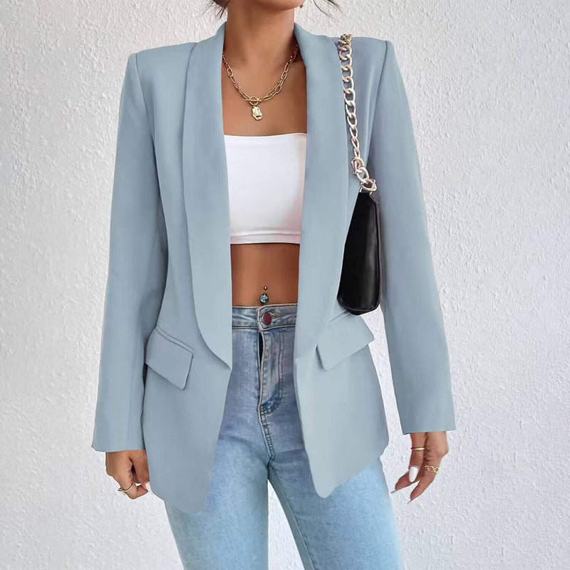Casual Open Voorkant Blazer | Formeel