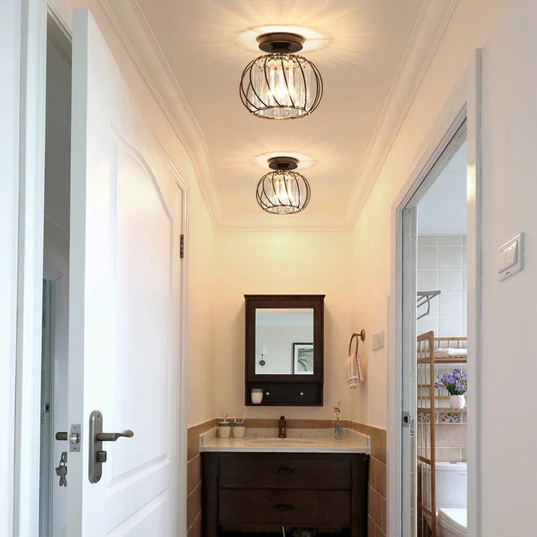 Nordic Luxe Plafondlamp van Glas | Designlamp voor Hal, Gang of Overloop – ScandiLuxe Glow