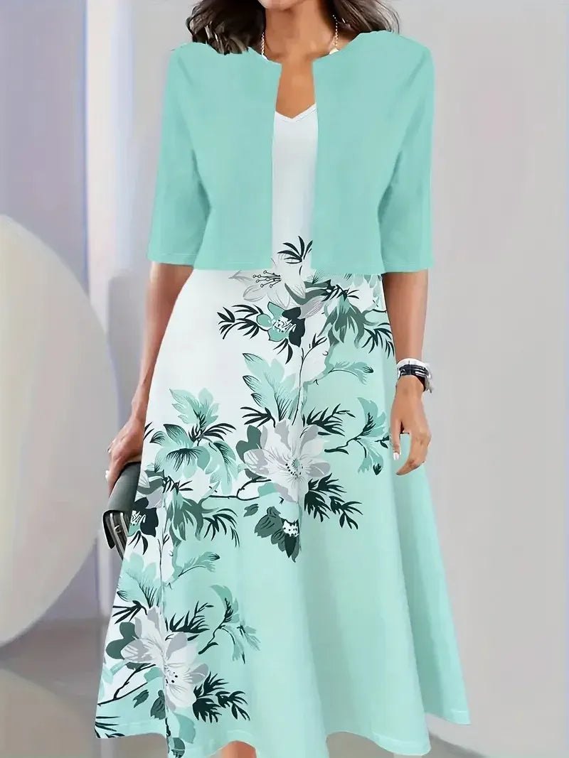 Elegante Zomerjurk met Blazer voor Dames – Stijl & Klasse – Juliette