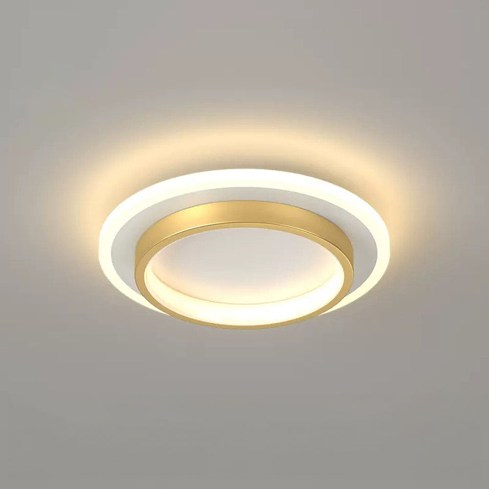 Ronde LED Plafondlamp voor Hal | Metalen & Acryl Designlamp voor Gang of Overloop – HaloPath LED