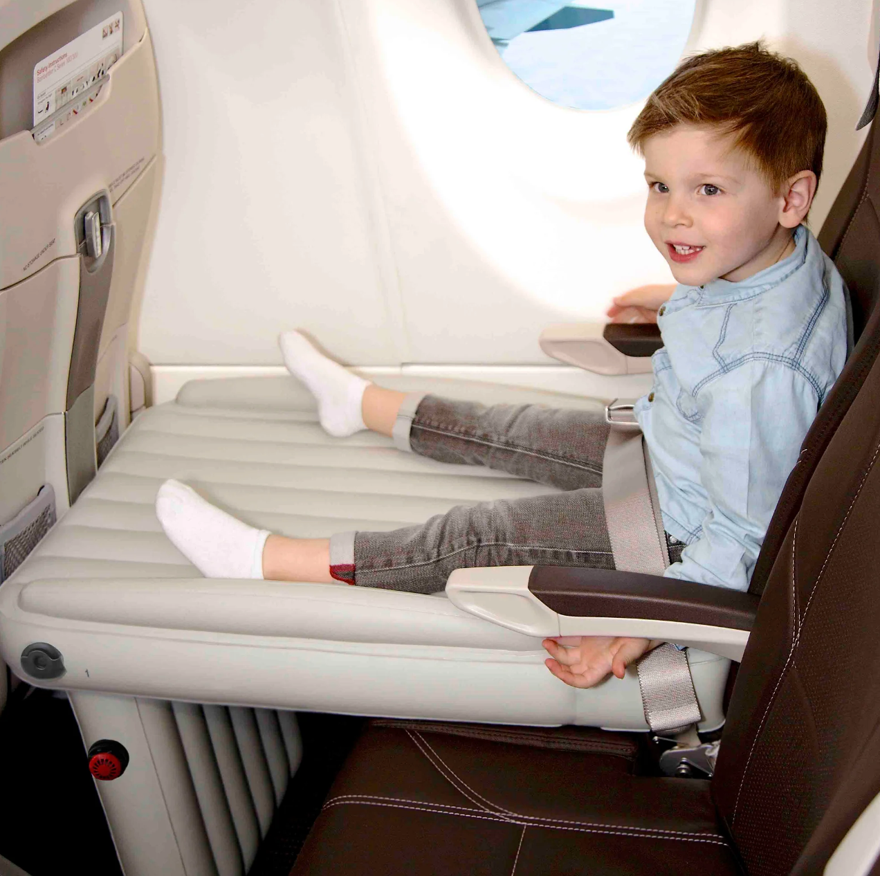 Comfort Opblaasbaar Vliegtuigbed – Comfortabel & Praktisch Reisbeddje voor Kinderen – Skyler