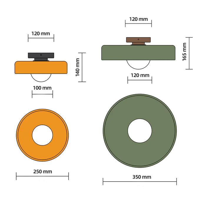 Moderne Ronde Flush Plafondlamp | Strakke LED Keukenlamp voor Plafondmontage – CleanCircle LED