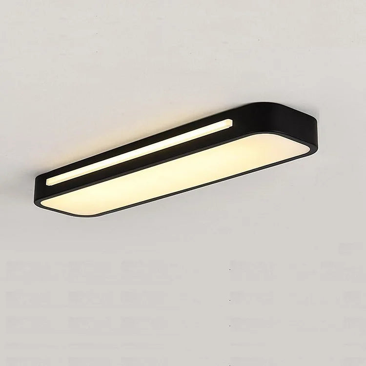 Moderne Scandinavische LED Plafondlamp | Minimalistisch Langwerpig Design voor Woonkamer of Eetkamer – NordiLine LED