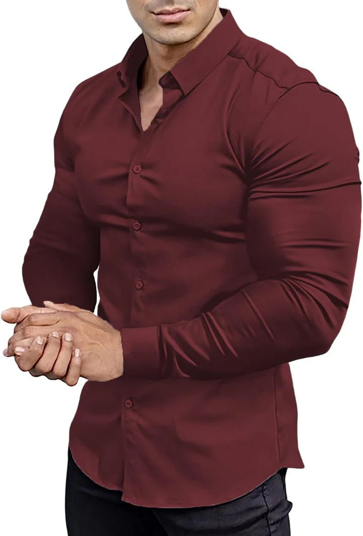 David – Slim Fit Herenoverhemd Voorjaar 2025 | Strijkvrij en Elegant Design