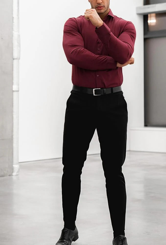 David – Slim Fit Herenoverhemd Voorjaar 2025 | Strijkvrij en Elegant Design