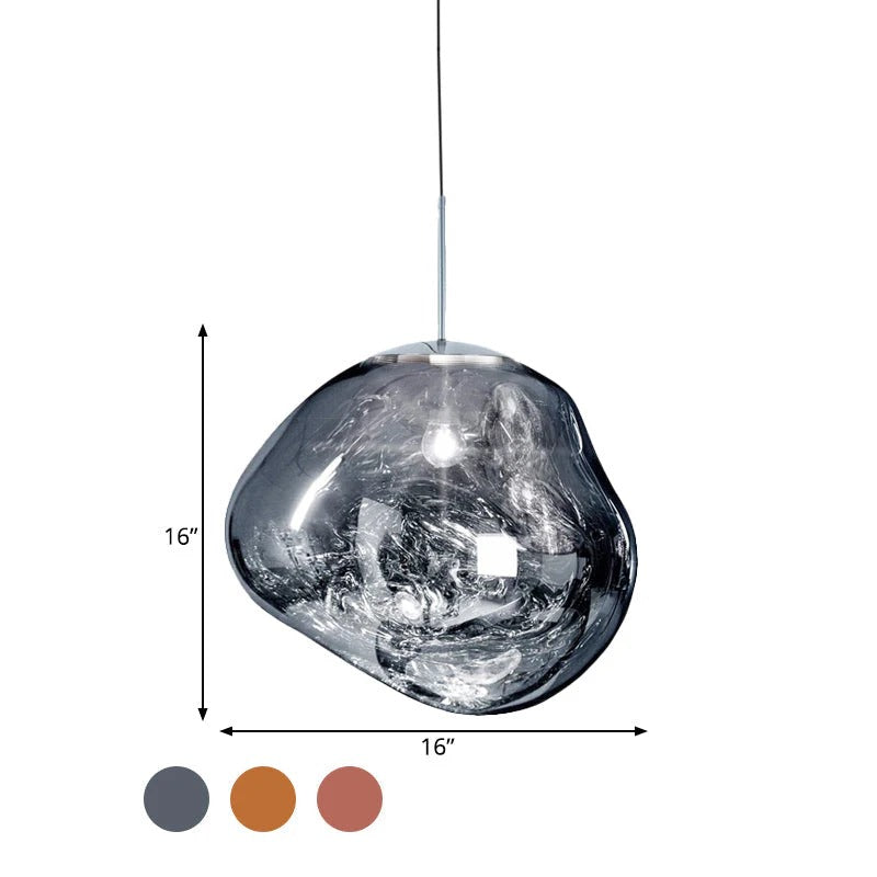 LunaLux Plafondlamp van Glas | Moderne Designlamp voor Woonkamer of Hal