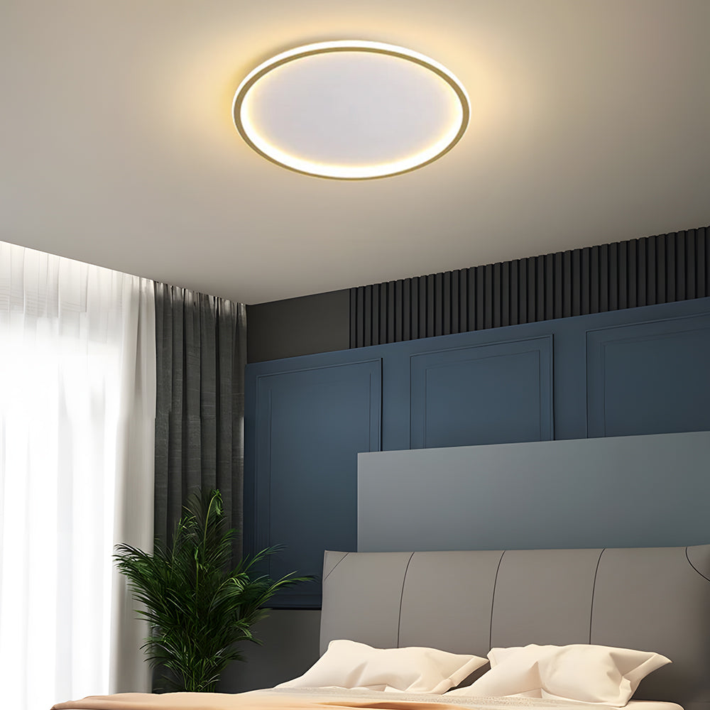 Scandinavische Schijfvormige LED Plafondlamp | Minimalistisch Design voor Woonkamer of Hal – NordDisc Light