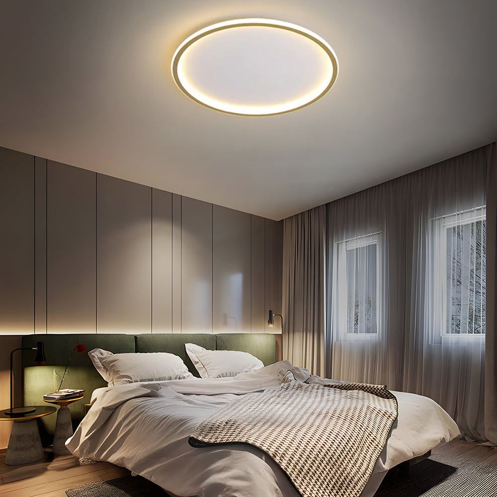 Scandinavische Schijfvormige LED Plafondlamp | Minimalistisch Design voor Woonkamer of Hal – NordDisc Light