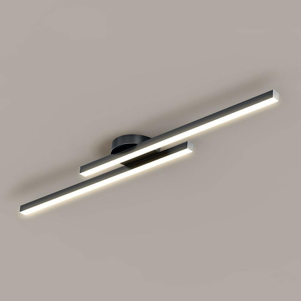 Moderne Aluminium LED Plafondlamp Langwerpig | Semi-Flush Design voor Woonkamer – LineaGlow LED