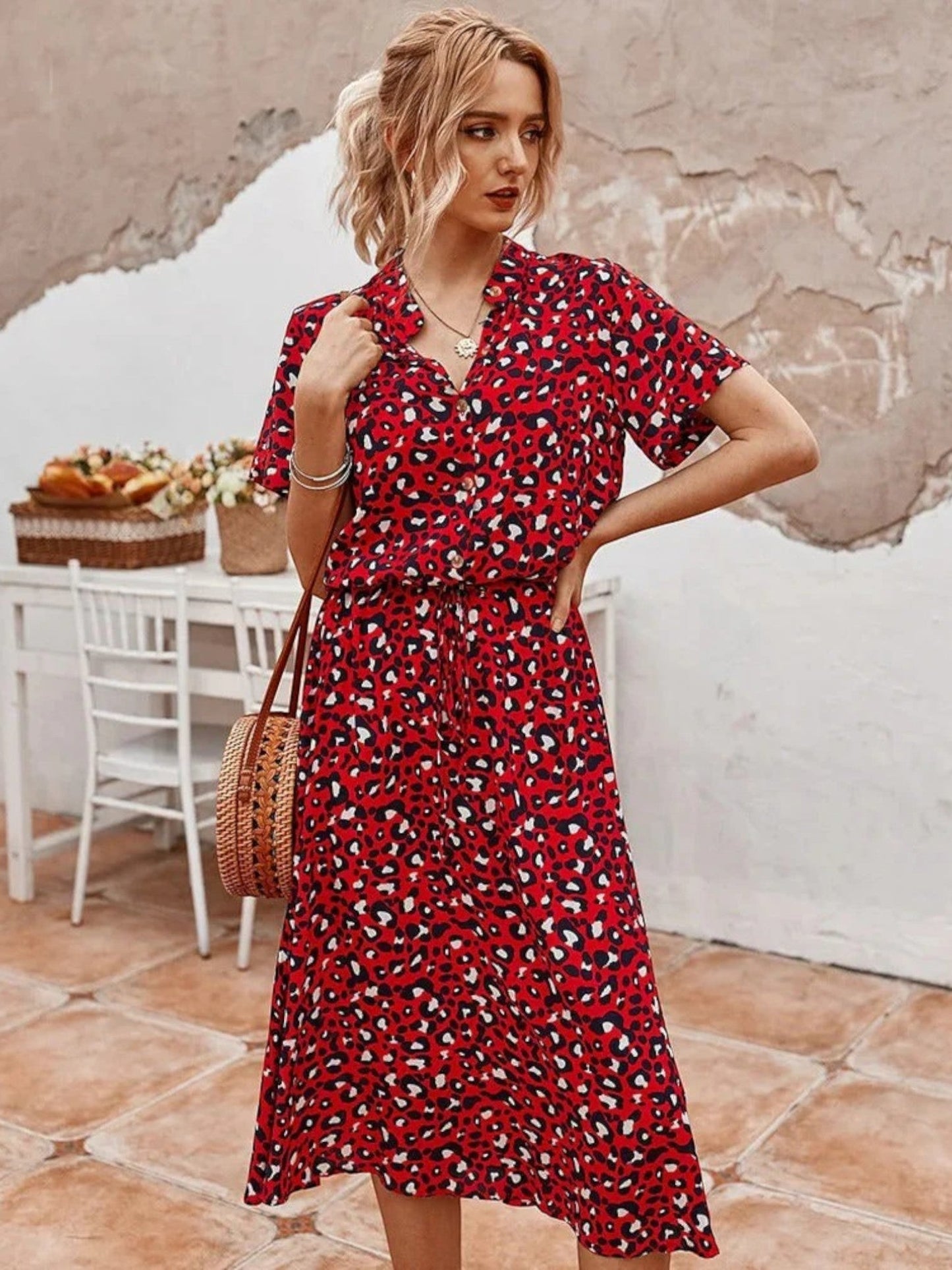 Zomerjurk met Print – Luchtig en Comfortabel voor Warme Dagen – Selina