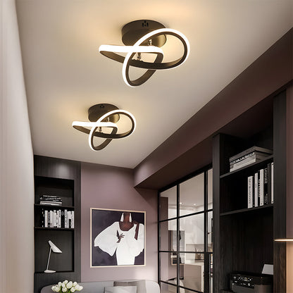 Moderne Witte Metalen LED Plafondlamp | Strak Design voor Woonkamer, Hal of Slaapkamer – WhiteBeam LED