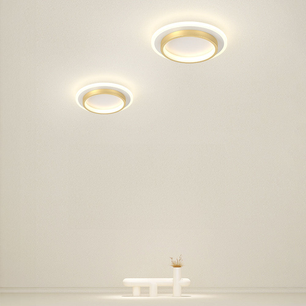 Ronde LED Plafondlamp voor Hal | Metalen & Acryl Designlamp voor Gang of Overloop – HaloPath LED