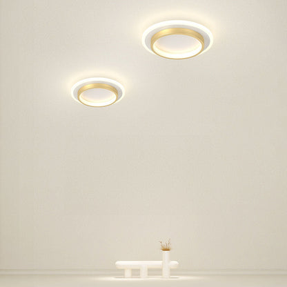 Ronde LED Plafondlamp voor Hal | Metalen & Acryl Designlamp voor Gang of Overloop – HaloPath LED