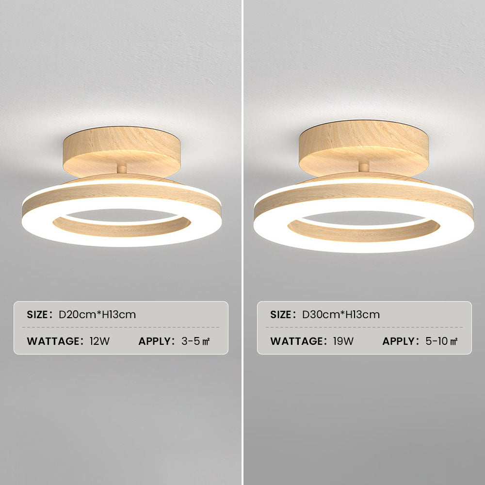 Ronde LED Plafondlamp van Acryl | Moderne Verlichting voor Hal of Entree – ClearGlow Hall Light