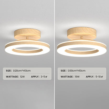 Ronde LED Plafondlamp van Acryl | Moderne Verlichting voor Hal of Entree – ClearGlow Hall Light