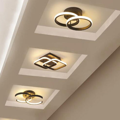 Moderne Witte Metalen LED Plafondlamp | Strak Design voor Woonkamer, Hal of Slaapkamer – WhiteBeam LED
