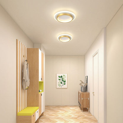 Ronde LED Plafondlamp voor Hal | Metalen & Acryl Designlamp voor Gang of Overloop – HaloPath LED