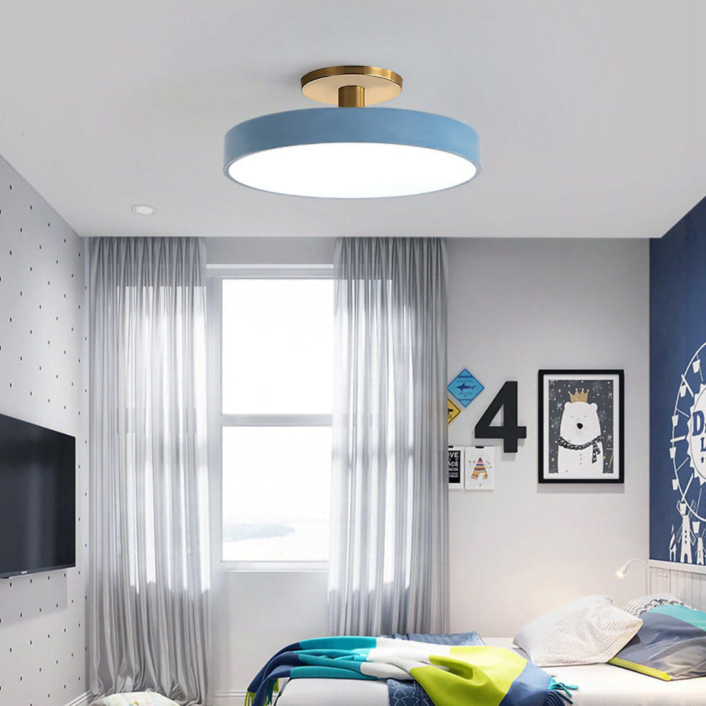 Eenvoudige Ronde Flush Plafondlamp | Minimalistisch LED Design voor Woonkamer of Hal – SimplicityGlow
