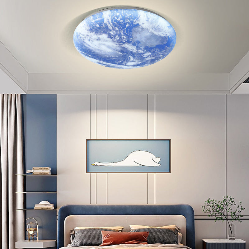 Art Deco Ronde LED Plafondlamp met Maanlicht Effect | Sfeervolle Verlichting voor Woonkamer – LunaDeco Ceiling Light