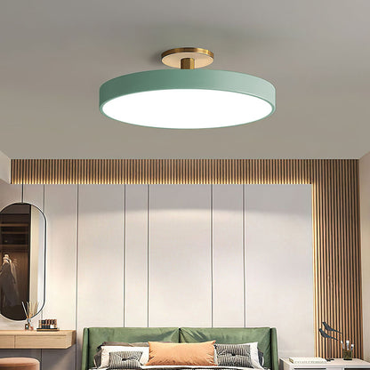 Eenvoudige Ronde Flush Plafondlamp | Minimalistisch LED Design voor Woonkamer of Hal – SimplicityGlow