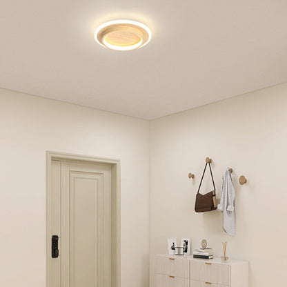 Ronde LED Plafondlamp voor Hal | Metalen & Acryl Designlamp voor Gang of Overloop – HaloPath LED