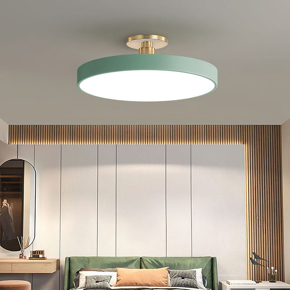 Moderne Ronde LED Plafondlamp | Strak Semi-Flush Design voor Hal, Slaapkamer of Woonkamer – GlowCircle LED