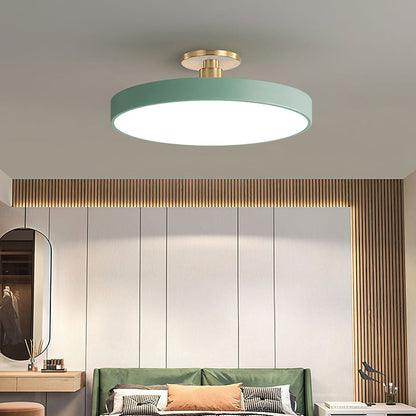 Moderne Ronde LED Plafondlamp | Strak Semi-Flush Design voor Hal, Slaapkamer of Woonkamer – GlowCircle LED