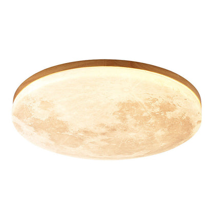 Art Deco Ronde LED Plafondlamp met Maanlicht Effect | Sfeervolle Verlichting voor Woonkamer – LunaDeco Ceiling Light