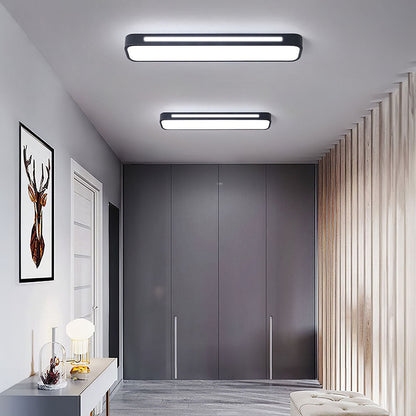 Moderne Scandinavische LED Plafondlamp | Minimalistisch Langwerpig Design voor Woonkamer of Eetkamer – NordiLine LED
