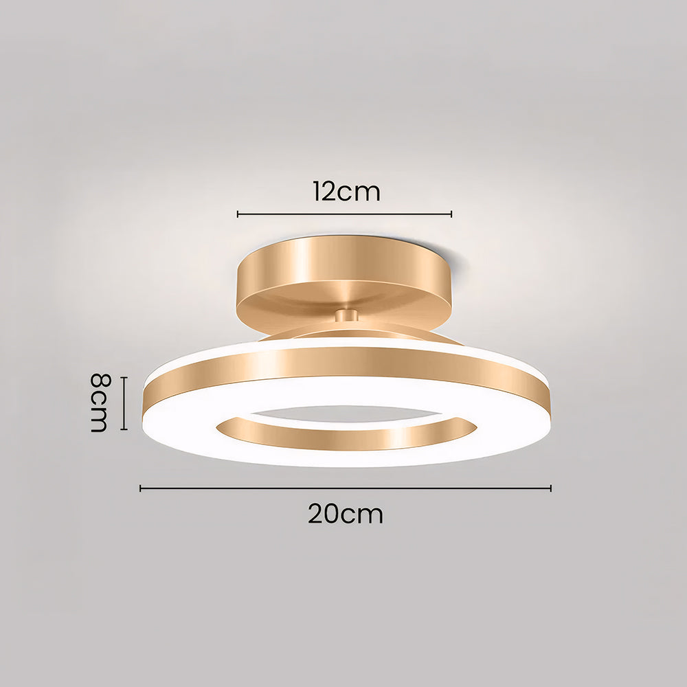 Moderne IJzeren LED Plafondlamp | Stijlvolle Verlichting voor Hal, Gang of Overloop – IronGlow Hall Light