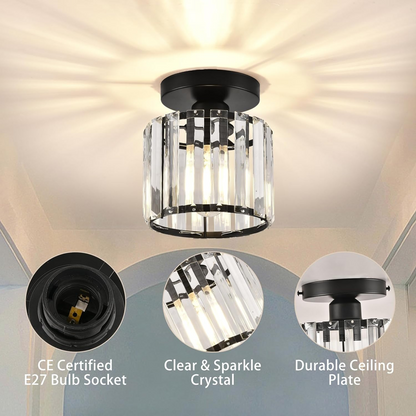 Moderne Plafondlamp met 1 Lichtpunt | Stijlvolle Ganglamp voor Hal of Overloop – SoloGlow