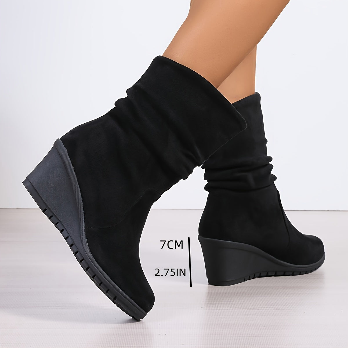 Chique Dames Instaplaarsjes met Sleehak voor Stijl en Comfort - Sophia