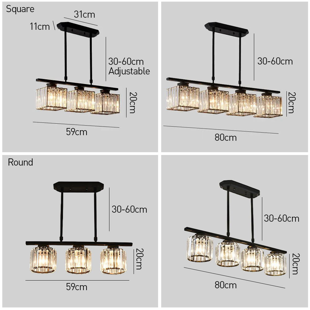 Moderne Art Deco Glazen Hanglampen | Stijlvolle Verlichting voor Keukeneiland of Eettafel – DecoGlow