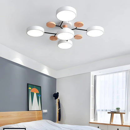 Moderne Ronde LED Plafondlamp van IJzer | Half-inbouw Designlamp voor Woonkamer of Eetkamer – IronHalo LED
