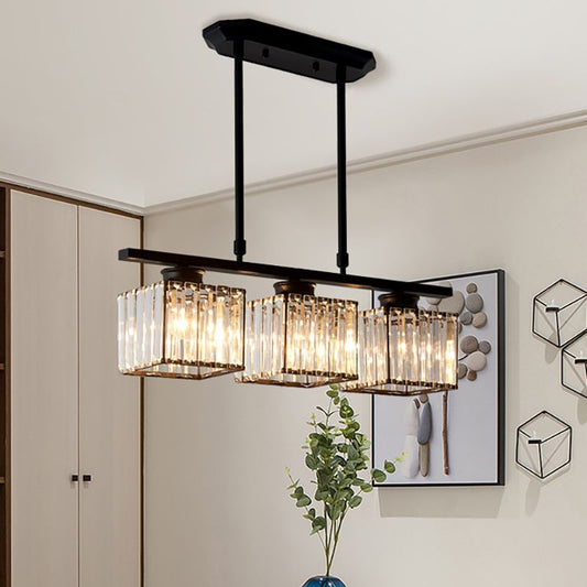 Moderne Art Deco Glazen Hanglampen | Stijlvolle Verlichting voor Keukeneiland of Eettafel – DecoGlow